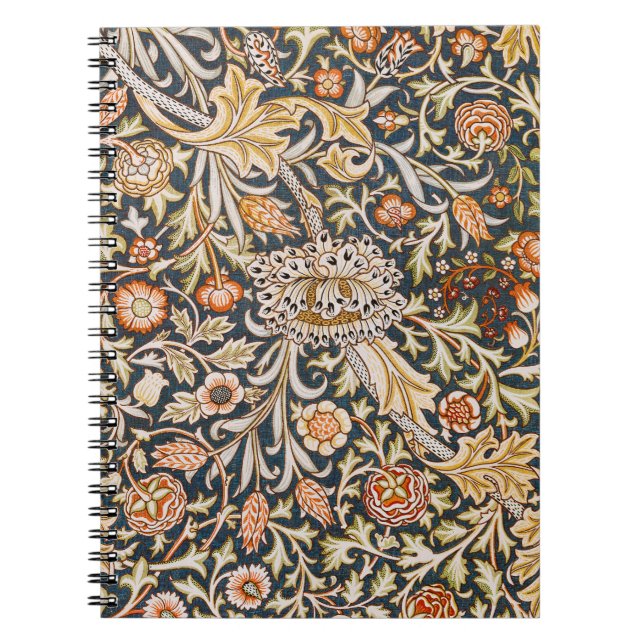 Caderno Espiral William Morris Trent Garden Flower Pattern Classic (Frente)