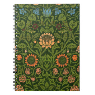 Caderno Espiral William Morris Violet e Columbine Art Rug