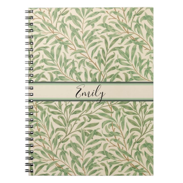 Caderno Espiral William Morris Willow Bough Garden Flower Classic (Frente)