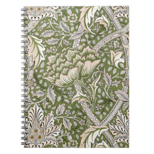 Caderno Espiral william morris windrush flores florais clássicas