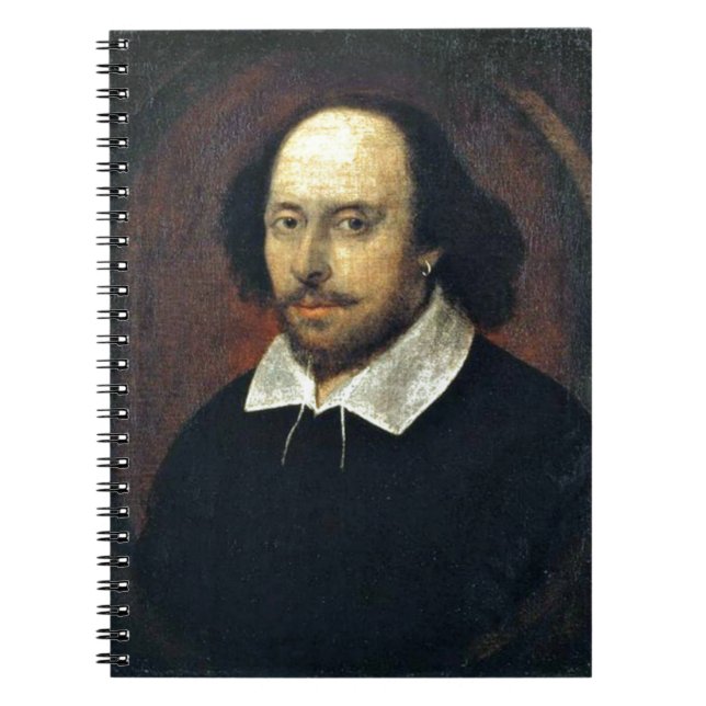 Caderno Espiral William Shakespeare Spiral Notebook (Frente)