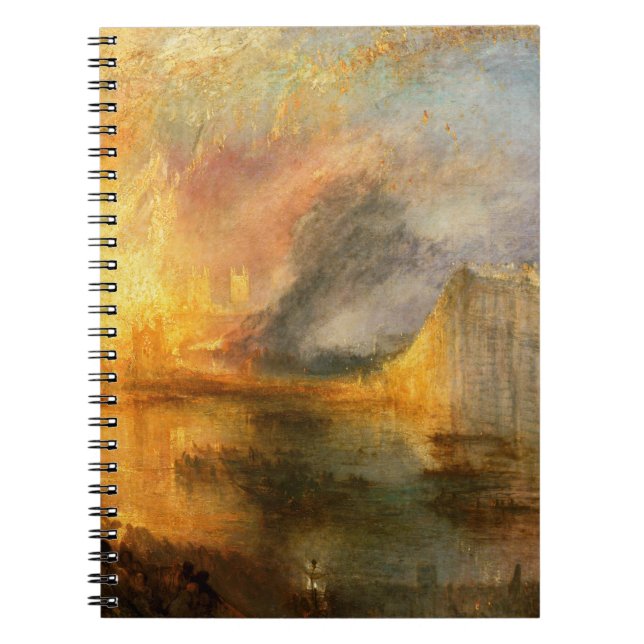 Caderno Espiral William Turner - A Queima do Parlamento (Frente)