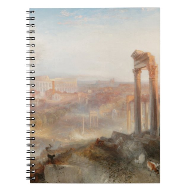 Caderno Espiral William Turner British - Modern Roma-Campo Vaccino (Frente)