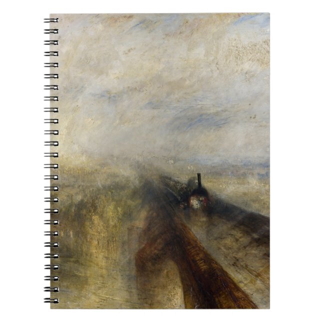 Caderno Espiral William Turner - Chuva, Vapor e Velocidade (Frente)