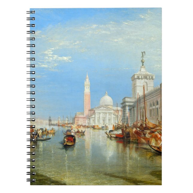 Caderno Espiral William Turner - Veneza, Dogana & San Giorgio (Frente)