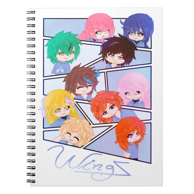 Caderno Espiral Wingz Multi Character Spiral Photo Notebook (Frente)