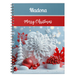 Caderno Espiral Winter Blossom Composition