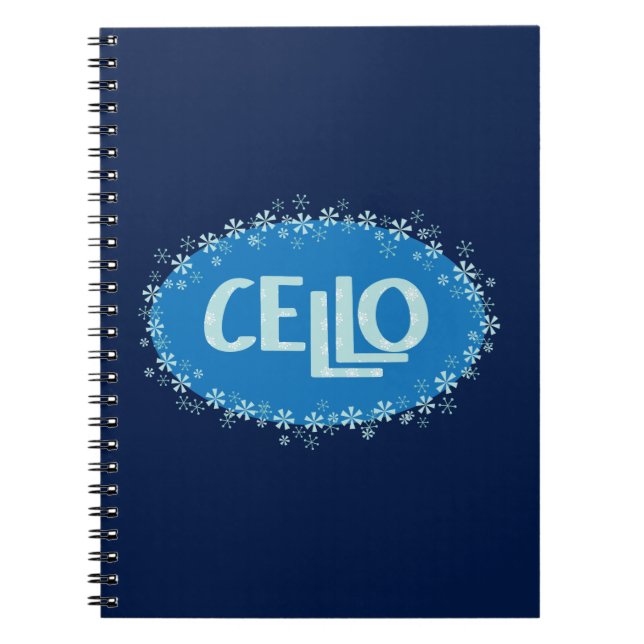 Caderno Espiral Winter Cello (Frente)