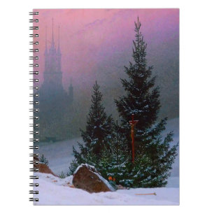 Caderno Espiral Winter Landscape Caspar David Friedrich