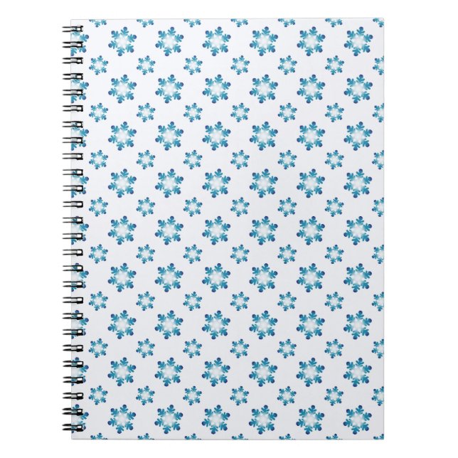 Caderno Espiral Winter Notebooks with Snowflakes  (Frente)