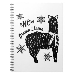 Caderno Espiral Winter Snow No Drama Llama
