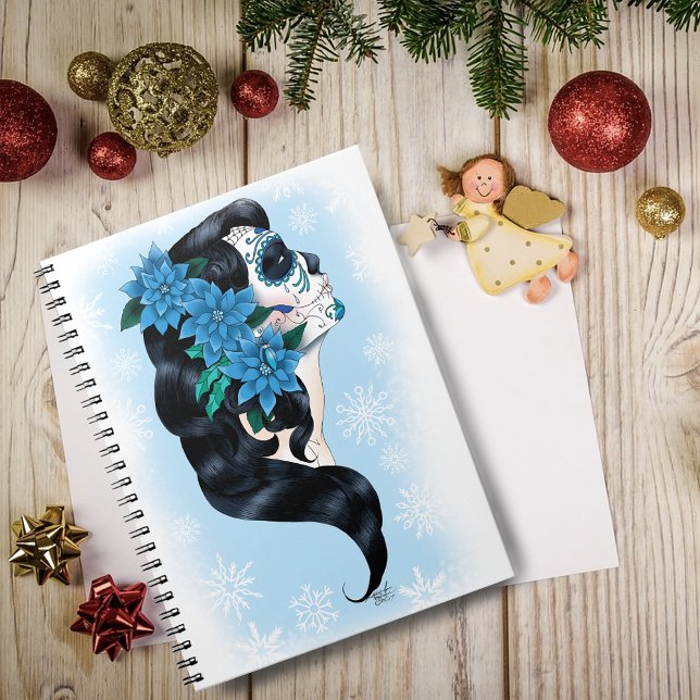 Caderno Espiral Winter Sugar Skull (Criador carregado)