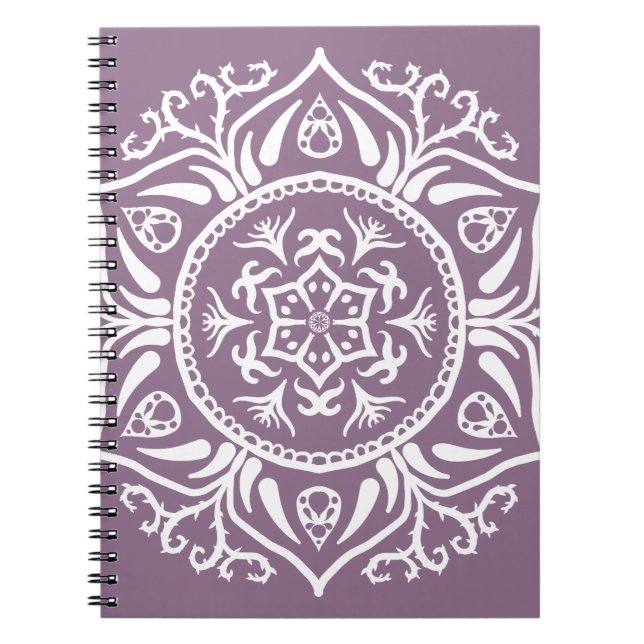 Caderno Espiral Wisteria Mandala (Frente)