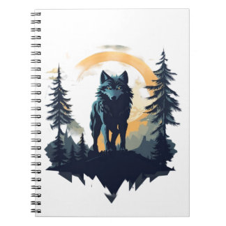 Caderno Espiral Wolf 08