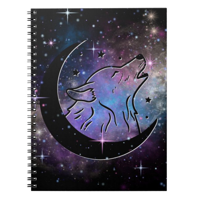 Caderno Espiral Wolf Moon Spiral Notebook (Frente)