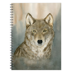 Caderno Espiral Wolf no Bloco de Notas de Imagem Espiral de Molerc