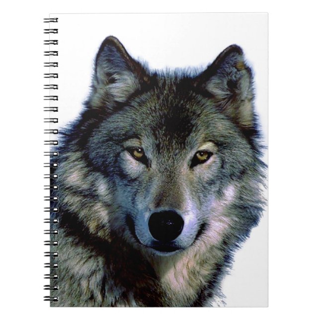 Caderno Espiral Wolf Portrait (Frente)