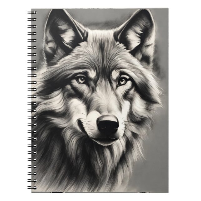 Caderno Espiral Wolf Sketch (Frente)