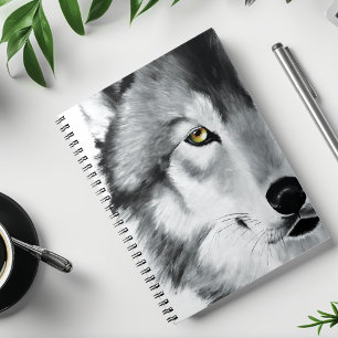 Caderno Espiral Wolf Stare Abaixo