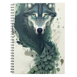 Caderno Espiral Wolf Tribal