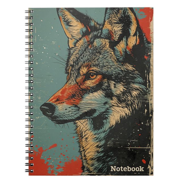 Caderno Espiral Wolf Vintage (Frente)