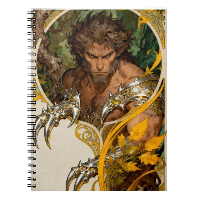 Caderno Espiral Wolverine Art Nouveau (Frente)