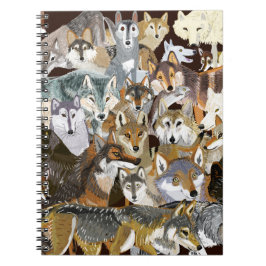 Caderno Espiral Wolves of Belette Le Pink