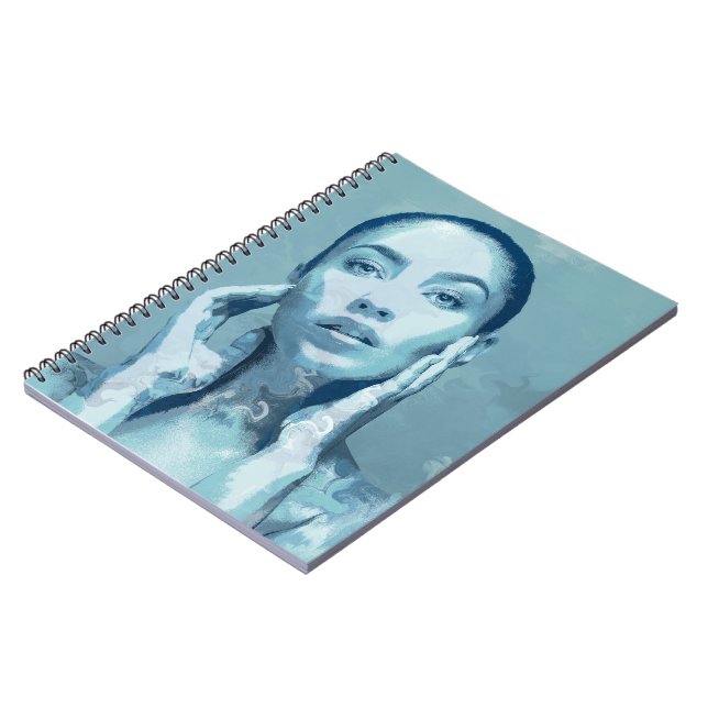 Caderno Espiral "Woman in Blue" (Left Side)