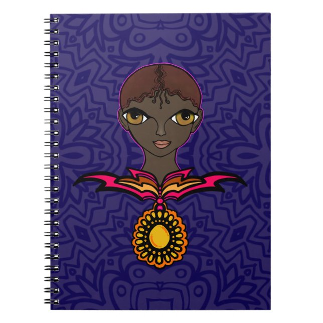 Caderno Espiral Woman with neckless and pendent (Frente)