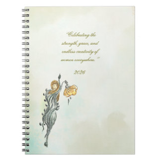 Caderno Espiral Women: Nature’s Quiet Power,Notbook