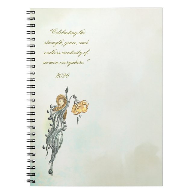 Caderno Espiral Women: Nature’s Quiet Power,Notbook (Frente)