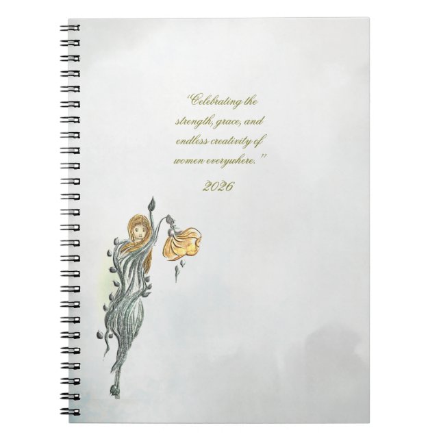 Caderno Espiral Women: Nature’s Quiet Power,  notebook  (Frente)