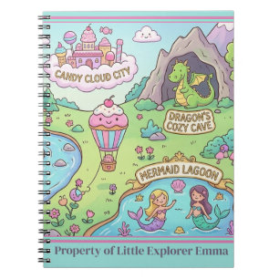 Caderno Espiral Wonder-Map para Pequenos Explorado