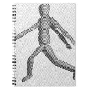 Caderno Espiral Wooden Human Mannequin
