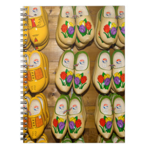 Caderno Espiral Wooden Shoes, Compro holandês Village, Noordhuize