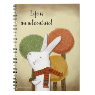 Caderno Espiral Woodland Bunny com Acorn