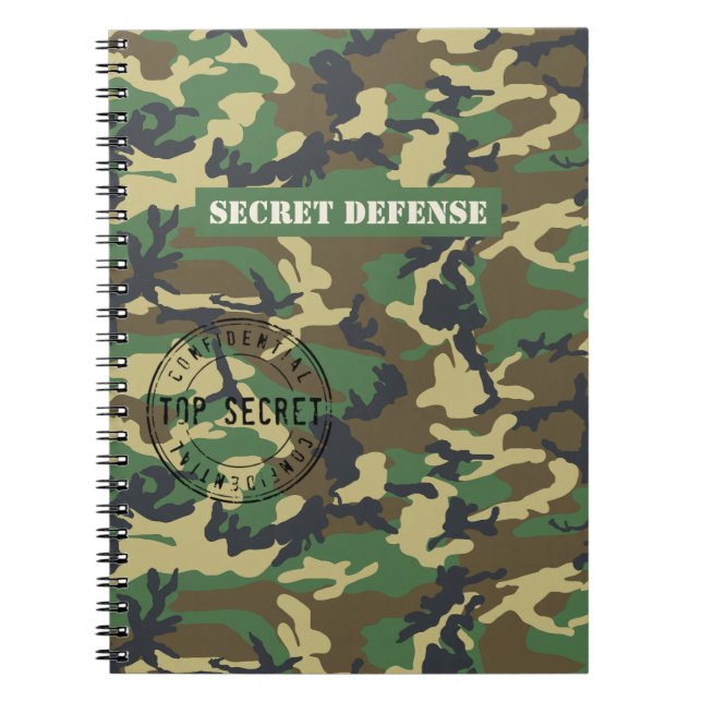 Caderno Espiral Woodland Camo (Frente)