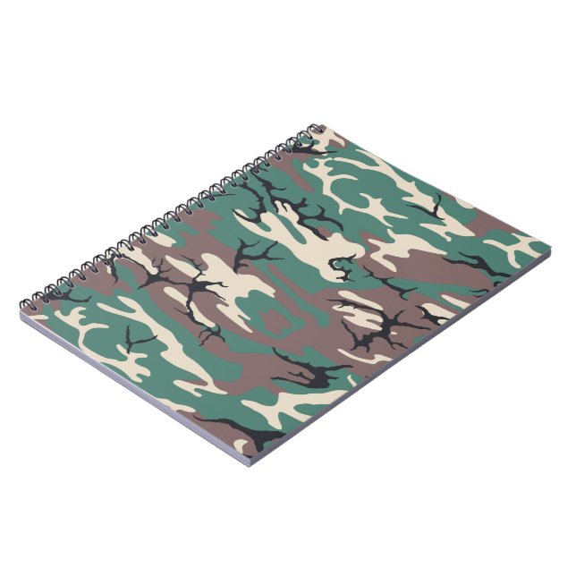 Caderno Espiral Woodland Camo (Left Side)