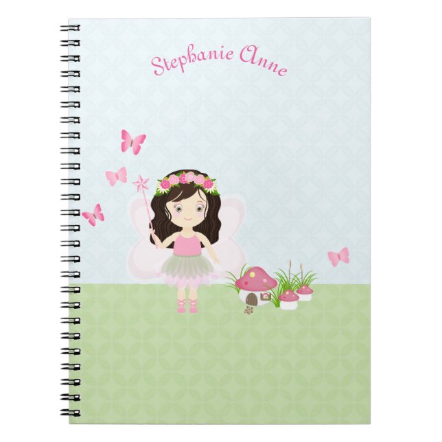 Caderno Espiral Woodland Fairy Princess (Frente)