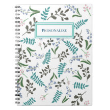 Woodland Wildflower Spiral Notebook