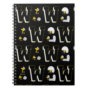 Caderno Espiral Woodstock Varsity Sports - Letra Patterna