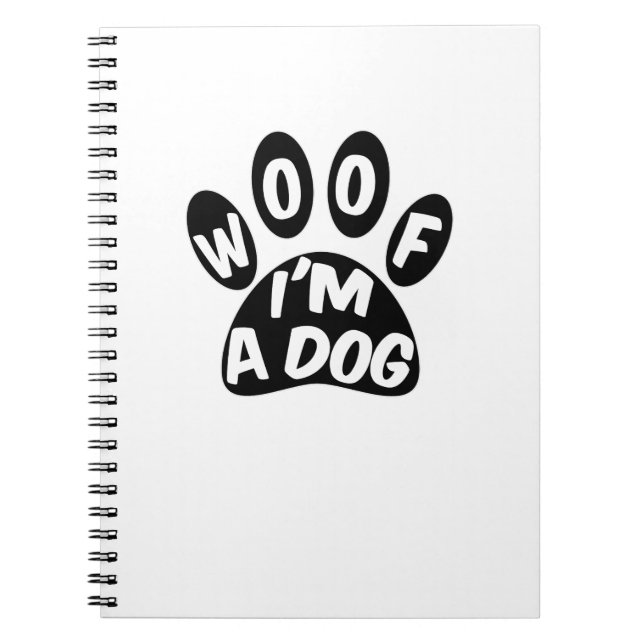 Caderno Espiral Woof I'm A Dog (Frente)