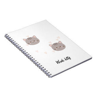 Caderno Espiral Work Kitty Notizbuch