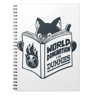 Caderno Espiral World Domination For Beginners by Tobe Fonseca 