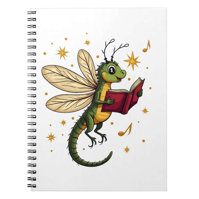 Caderno Espiral Wreath Dragonfly (Frente)