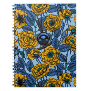 Caderno Espiral Wren nos rosas
