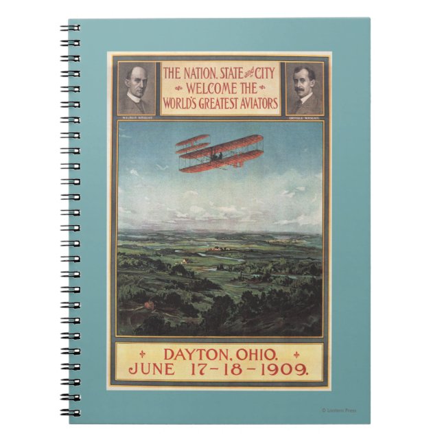 Caderno Espiral Wright Brothers Plane (Frente)