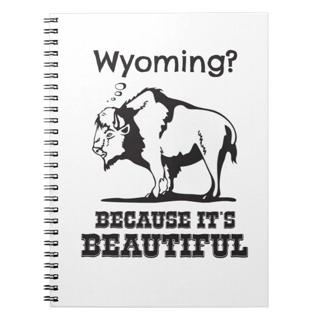 Caderno Espiral Wyoming? Porque é lindo (Frente)