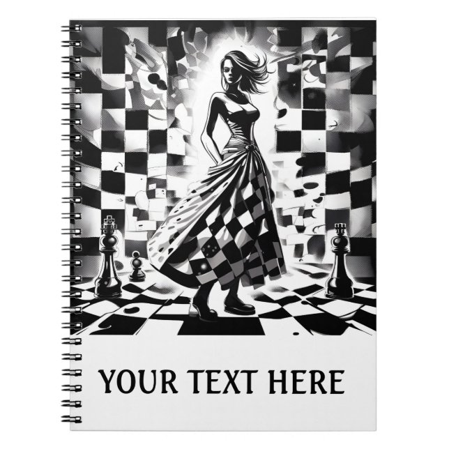 CADERNO ESPIRAL XADREZ  (Frente)