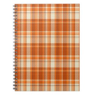 Caderno Espiral Xadrez alaranjada